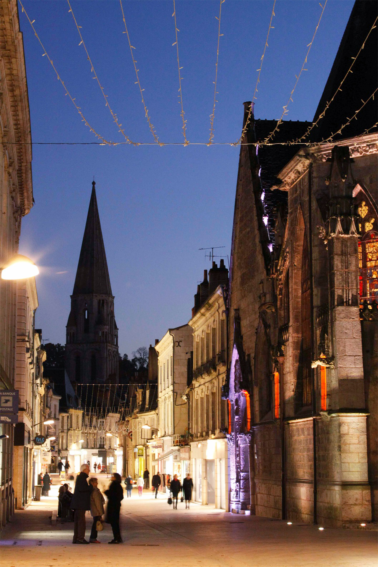 La rue du Change dans le bourg de Vendôme